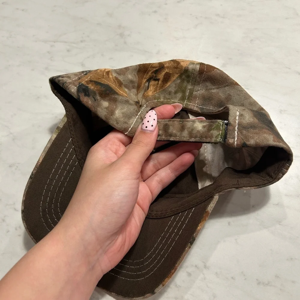 Cabelas Youth Camo Print Embroidered Hat OS